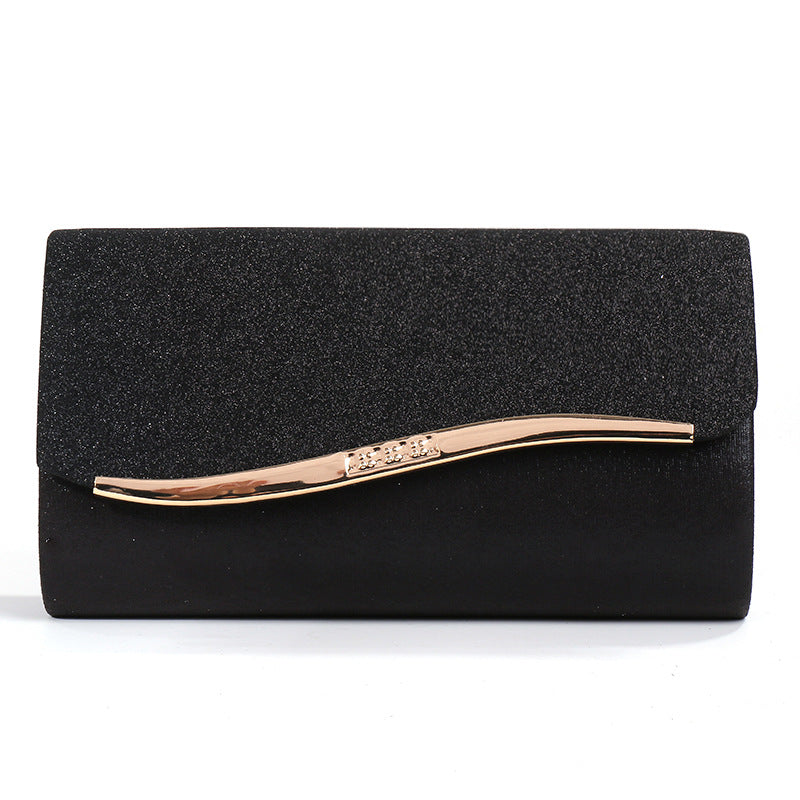 Fashionable Women's Metal Edging Temperament Evening Bag