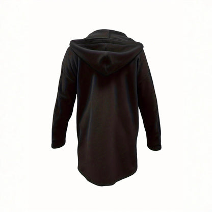 Autumn And Winter Popular Women's Jacket Amazon Long-Sleeved Long Hooded Woolen Casual Style Loose Coat