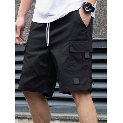 Mens Loose-Fit Cargo Casual Shorts