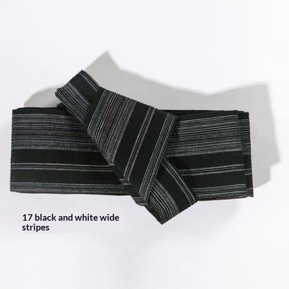 Japanese-style Kimono Yukata Cotton Pre-tied Waist Belt