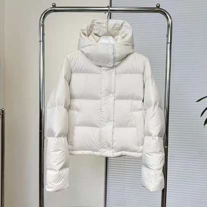 Womens Warm Hooded Down Jacket