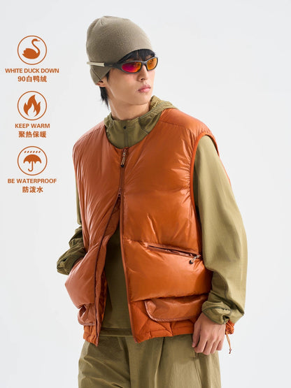 Winter Duck Down Vest Sleeveless Warm Layering Gilet For Men & Women