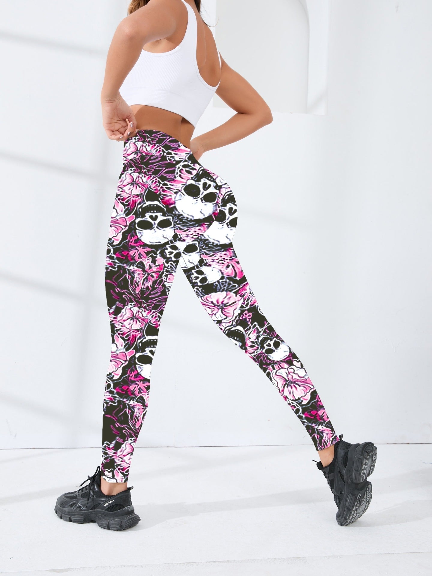 European And American New Cross-Border Yoga Pants, Slim Fit, Christmas Digital Print, Comfortable Sports Casual Outdoor Leggings For Women