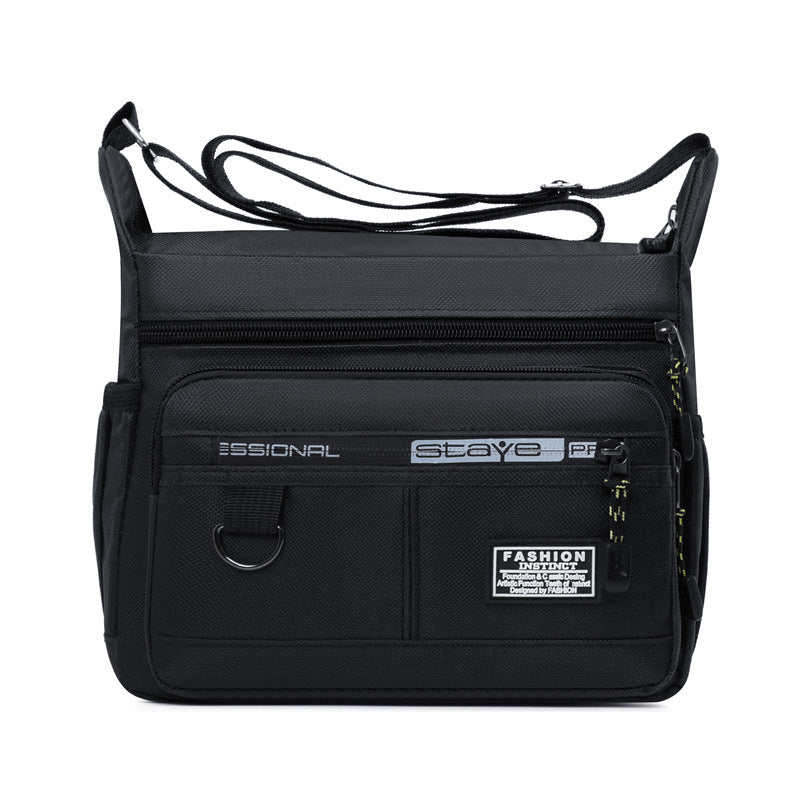 Five-layer Multi-layer Men's Crossbody Bag, Large-capacity Multi-pocket Business Bag, Men's Bag, Single-shoulder Bag, Waterproof And Wear-resistant Backpack