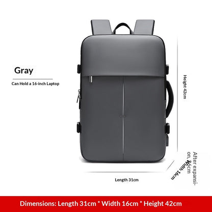 Large-Capacity Travel Duffel Expandable Multifunctional Laptop Backpack For Casual Use