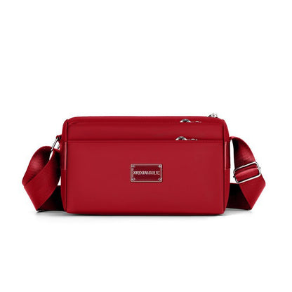Multi Layer Women's Shoulder Bag, Simple And Versatile, Crossbody Mother Bag, Large Capacity, Fashionable Three-dimensional Cylindrical Bag