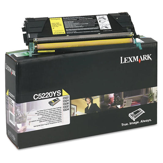 New, Pre-Owned - Lexmark C5220YS Standard-Yield Yellow Toner Cartridge