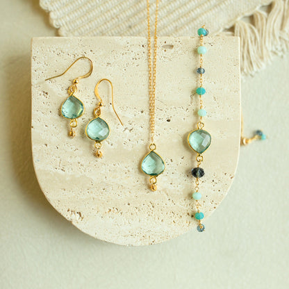 Aquamarine Ballet Drop Earrings