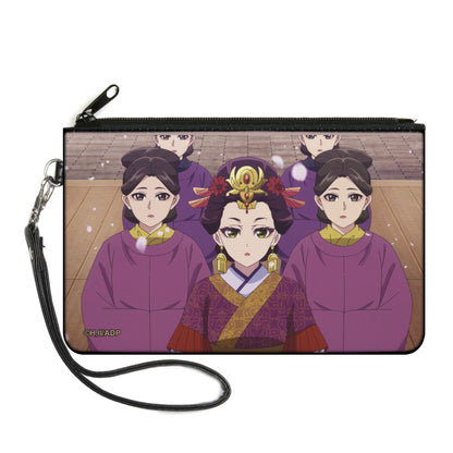 Canvas Zipper Wallet - LARGE - The Apothecary Diaries Loulan with Ladies in Waiting Petals Scene