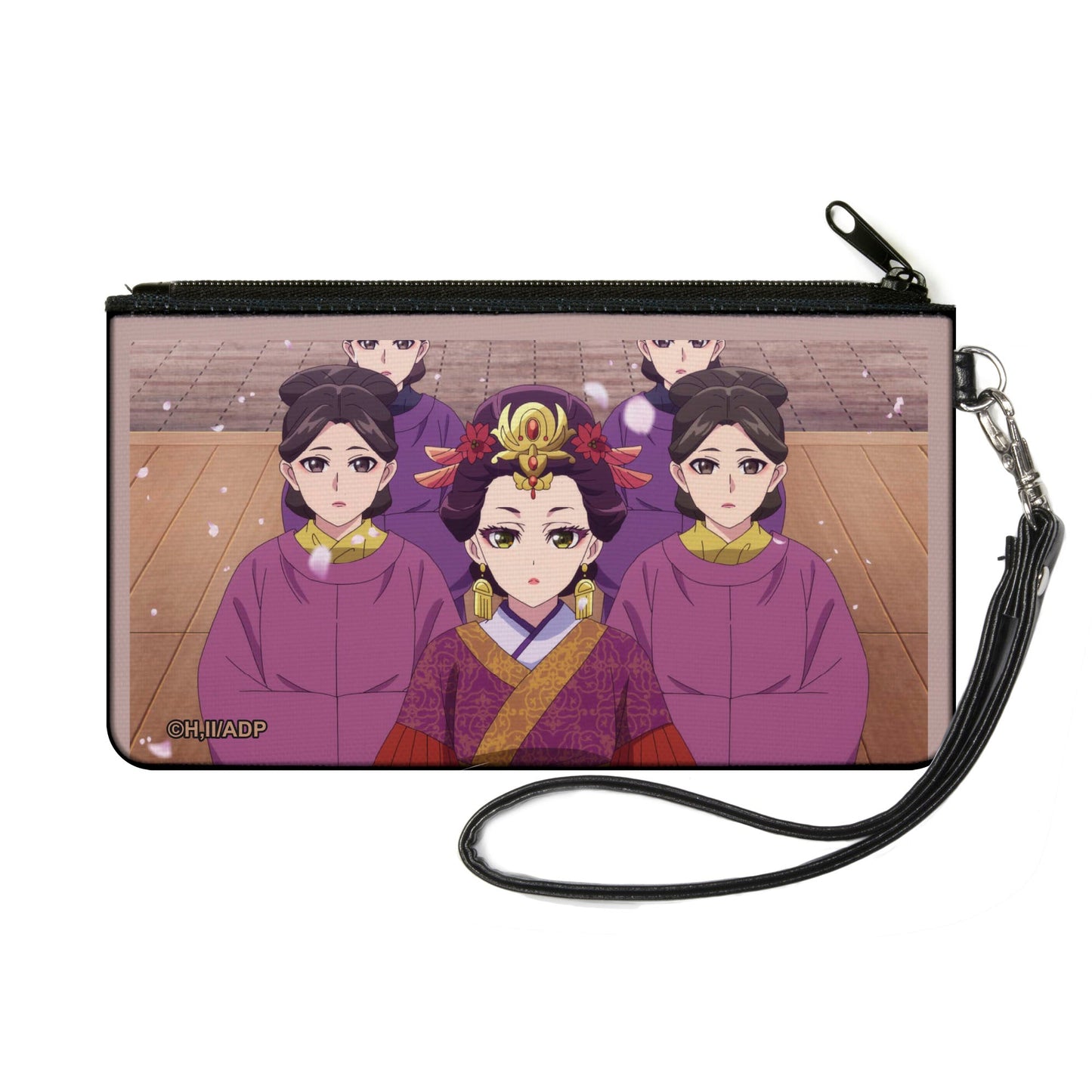 Canvas Zipper Wallet - SMALL - The Apothecary Diaries Loulan with Ladies in Waiting Petals Scene