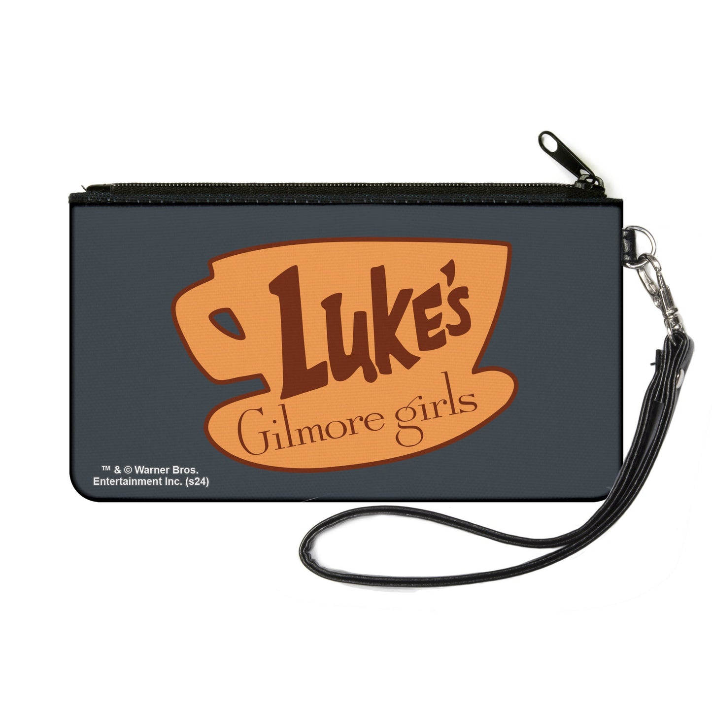Canvas Zipper Wallet - SMALL - GILMORE GIRLS LUKE'S Coffee Cup Icon Gray/Browns