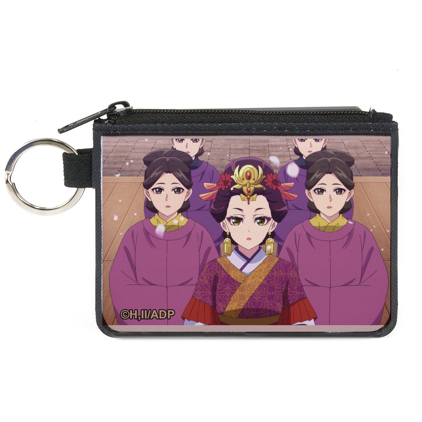 Canvas Zipper Wallet - MINI X-SMALL - The Apothecary Diaries Loulan with Ladies in Waiting Petals Scene