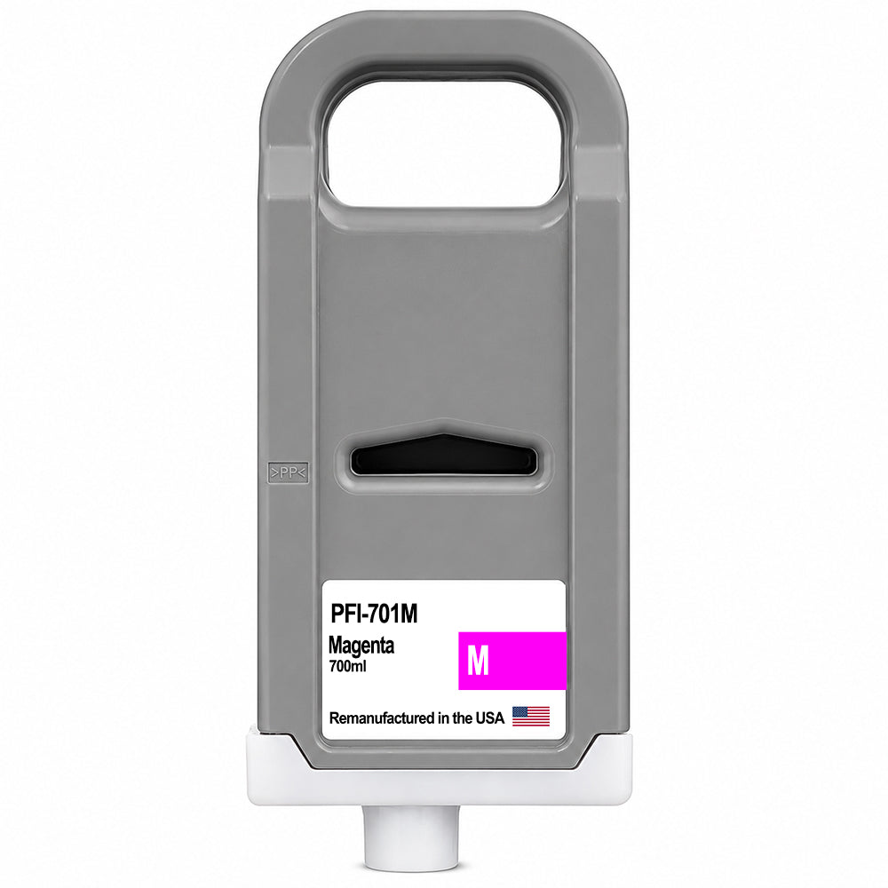 U.S. Remanufactured for Canon PFI-701M 700ml Magenta  Ink Cartridge