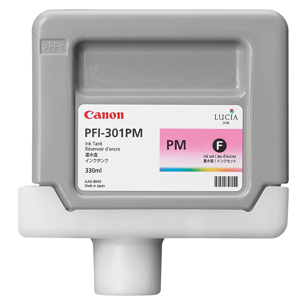 New, Pre-Owned - Canon PFI-301PM Standard-Yield Photo Magenta Ink Cartridge, 1491B001AA