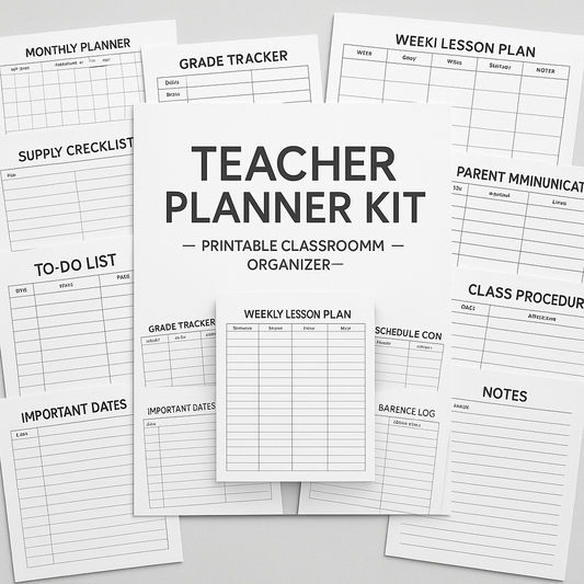 Teacher Planner Kit – Printable Classroom Organizer