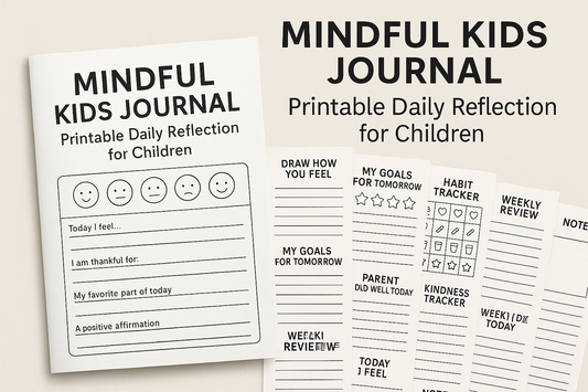 Mindful Kids Journal – Printable Daily Reflection for Children