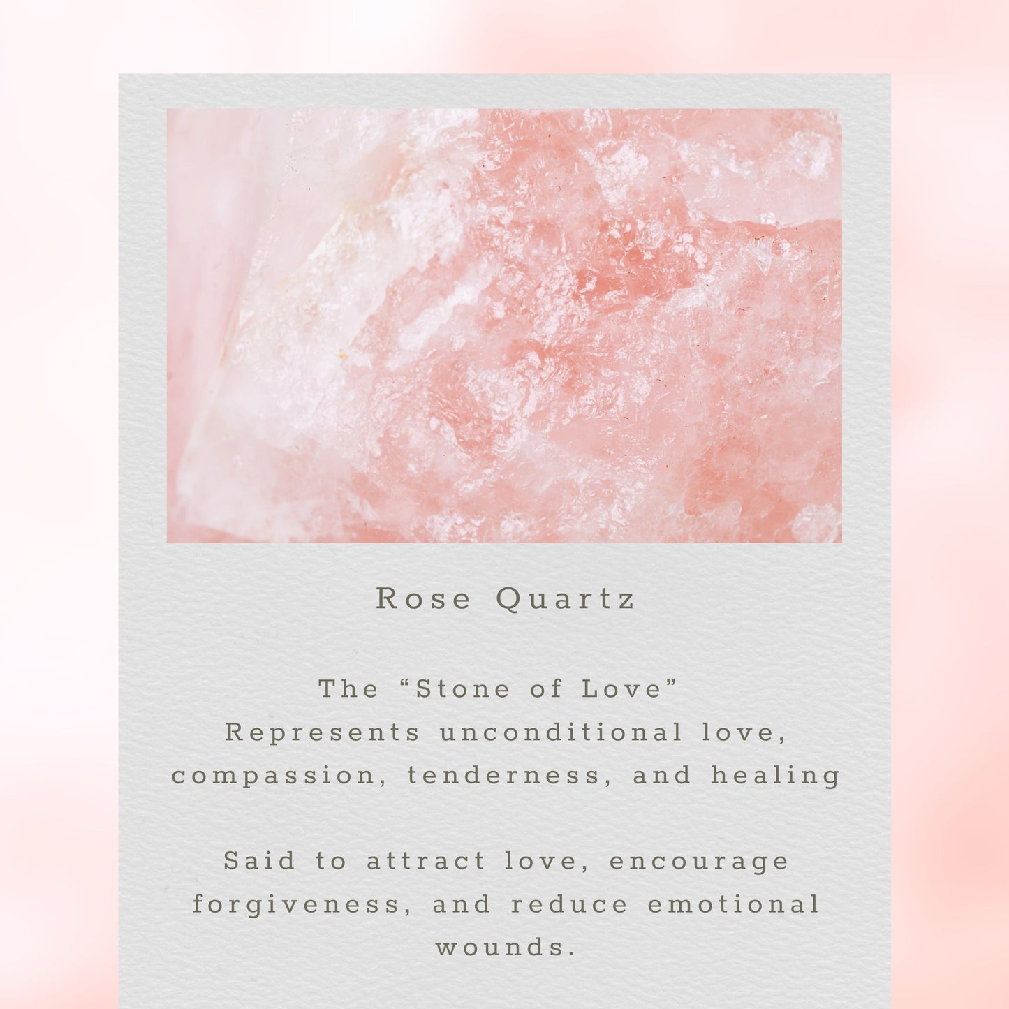 Rose Quartz Adjustable Gemstone Bracelet