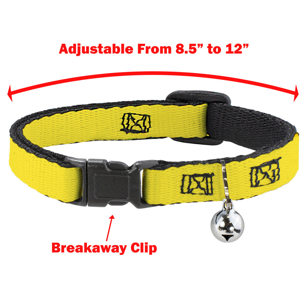 Cat Collar Breakaway - Gremlins GIZMO Poses Rules Blocks Red Greens Grays White