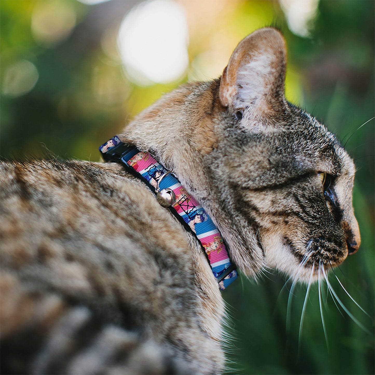 Breakaway Cat Collar with Bell - The Apothecary Diaries Gyokuyo and Lihua Pose Blocks White/Pink/Blue