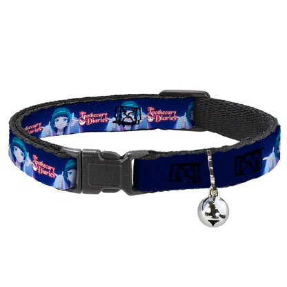 Breakaway Cat Collar with Bell - THE APOTHECARY DIARIES Maomao Hands Out Pose and Title Logo Purples