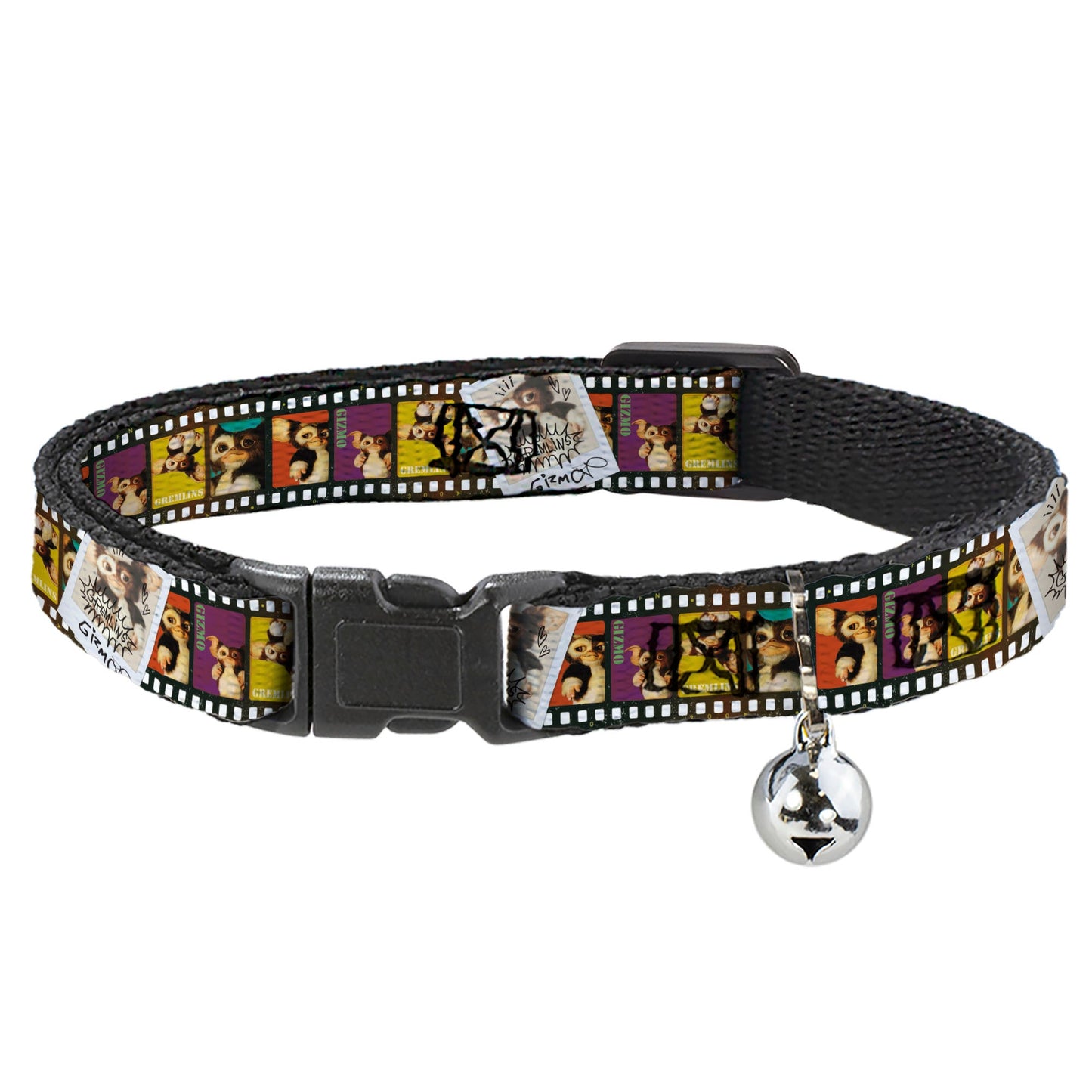 Cat Collar Breakaway - Gremlins Gizmo Filmstrip Poses Multi Color