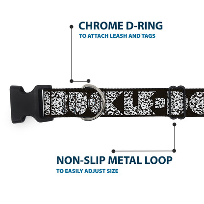 Plastic Clip Collar - BUCKLE-DOWN Shapes Black/Camo White/Black