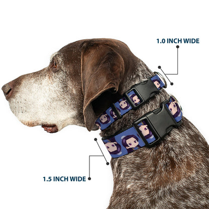 Plastic Clip Collar - The Apothecary Diaries Chibi Jinshi Flip Pose Blue