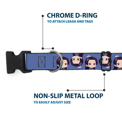 Plastic Clip Collar - The Apothecary Diaries Chibi Jinshi Flip Pose Blue