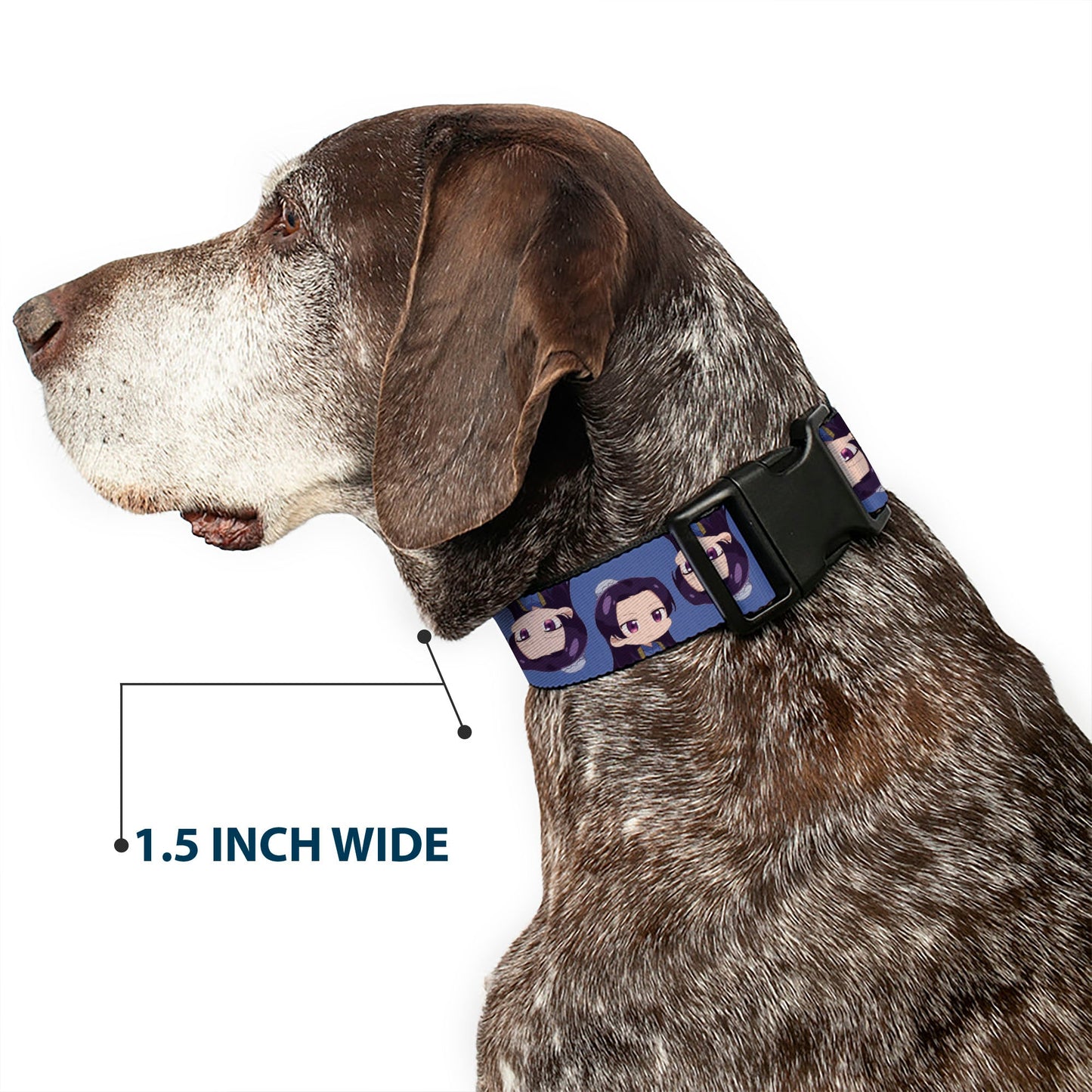 Plastic Clip Collar - The Apothecary Diaries Chibi Jinshi Flip Pose Blue
