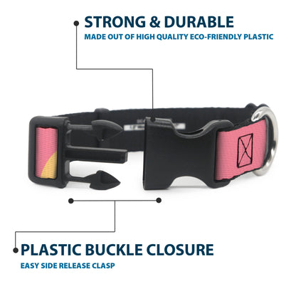 Plastic Clip Collar - The Apothecary Diaries Chibi Maomao Cat Pose Pink/Yellow