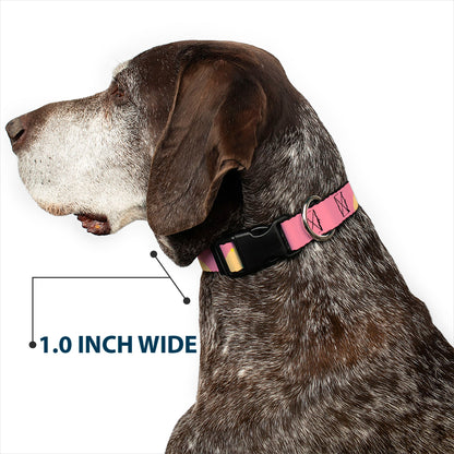 Plastic Clip Collar - The Apothecary Diaries Chibi Maomao Cat Pose Pink/Yellow