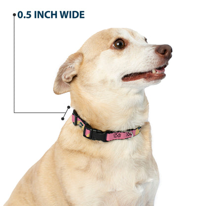 Plastic Clip Collar - The Apothecary Diaries Chibi Maomao Cat Pose Pink/Yellow