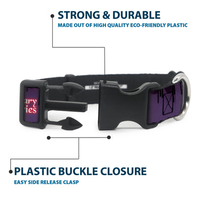 Plastic Clip Collar - THE APOTHECARY DIARIES Chibi Maomao Pose and Title Logo Purple