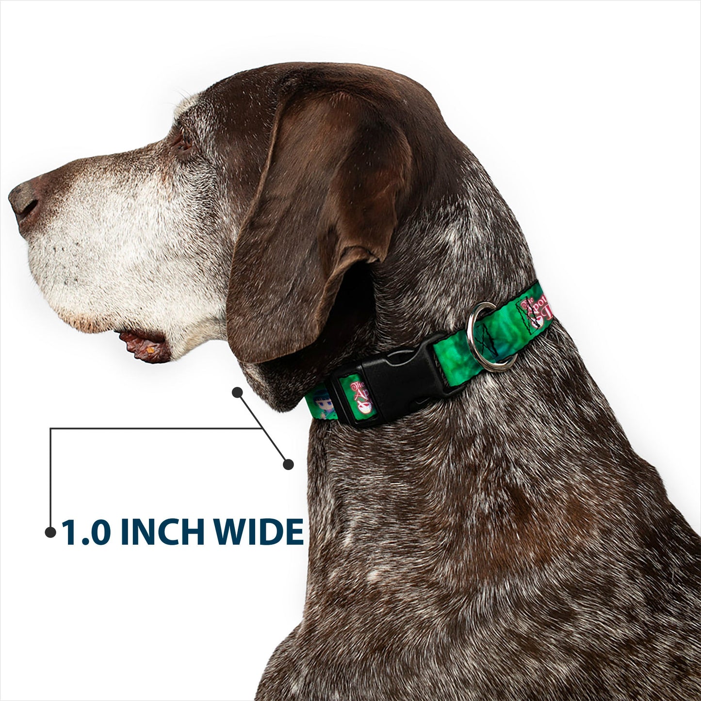 Plastic Clip Collar - THE APOTHECARY DIARIES Maomao Grinding Pose and Title Logo Greens