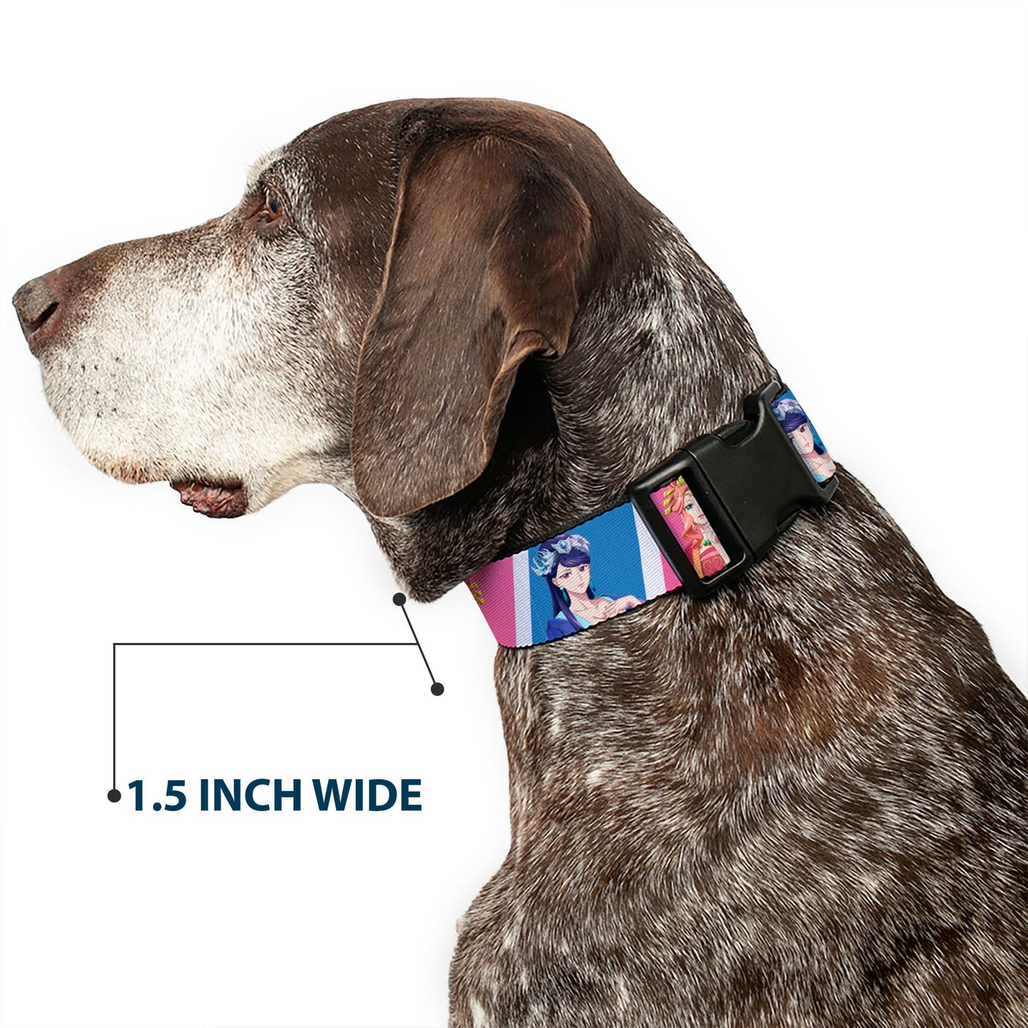 Plastic Clip Collar - The Apothecary Diaries Gyokuyo and Lihua Pose Blocks White/Pink/Blue