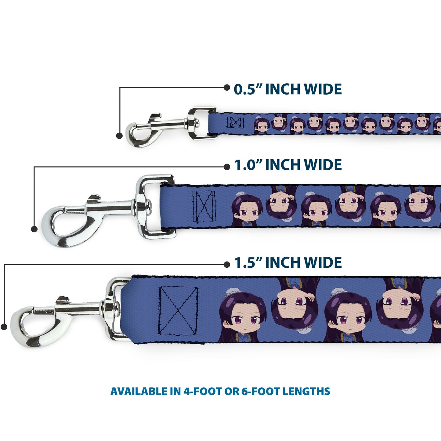 Dog Leash - The Apothecary Diaries Chibi Jinshi Flip Pose Blue