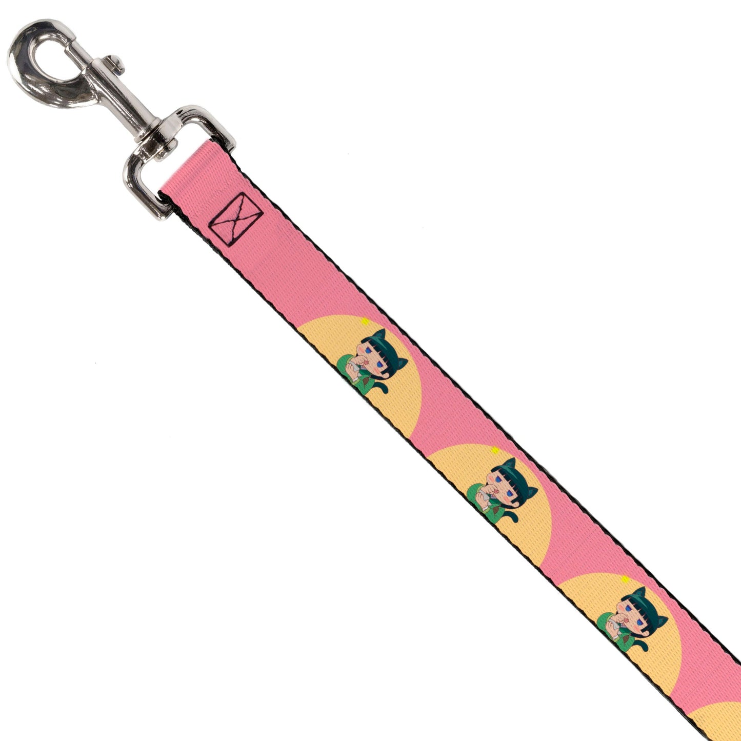 Dog Leash - The Apothecary Diaries Chibi Maomao Cat Pose Pink/Yellow