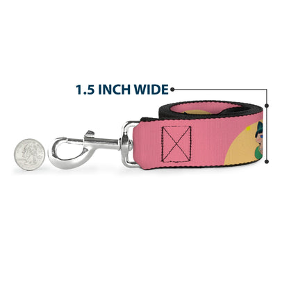 Dog Leash - The Apothecary Diaries Chibi Maomao Cat Pose Pink/Yellow