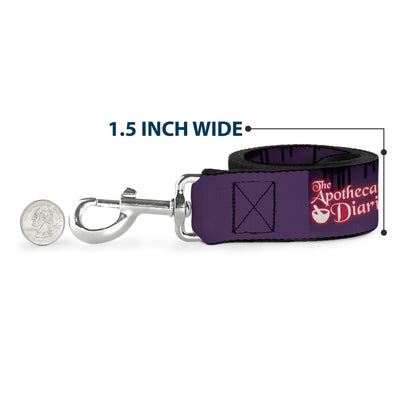 Dog Leash - THE APOTHECARY DIARIES Chibi Maomao Pose and Title Logo Purple