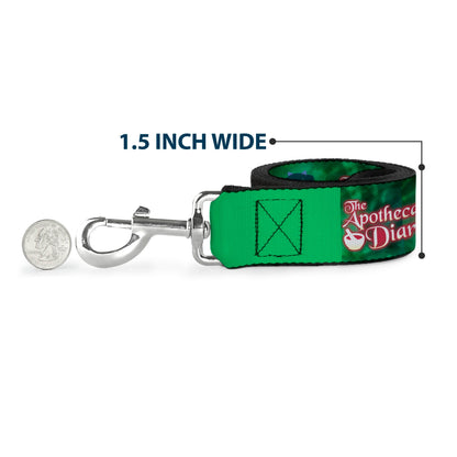 Dog Leash - THE APOTHECARY DIARIES Maomao Grinding Pose and Title Logo Greens