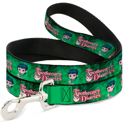 Dog Leash - THE APOTHECARY DIARIES Maomao Grinding Pose and Title Logo Greens