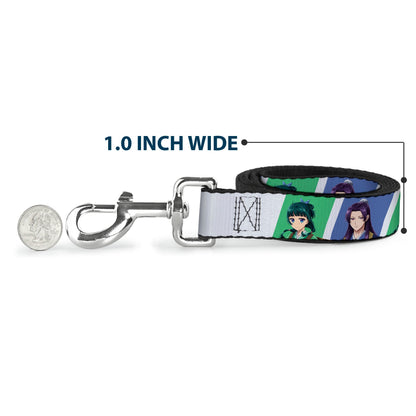Dog Leash - The Apothecary Diaries Jinshi and Maomao Pose Blocks White/Blue/Green