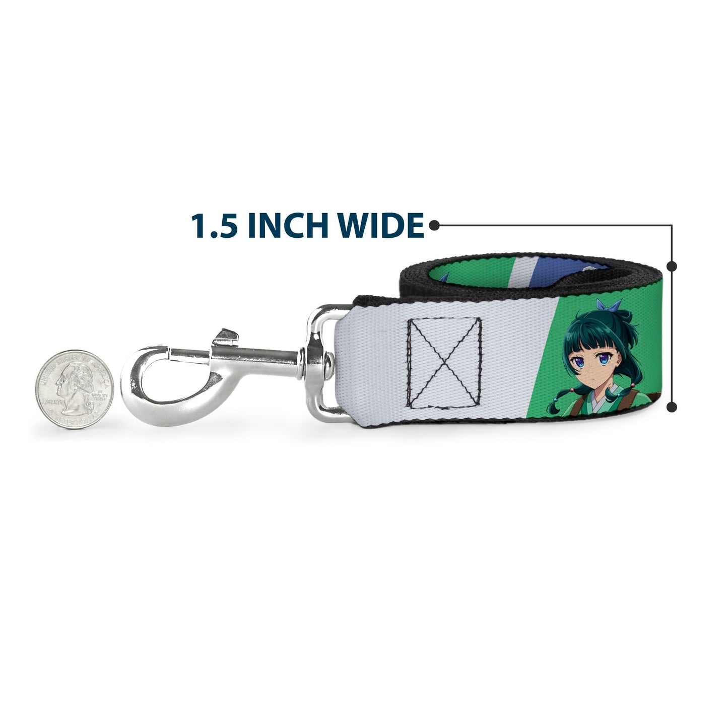 Dog Leash - The Apothecary Diaries Jinshi and Maomao Pose Blocks White/Blue/Green