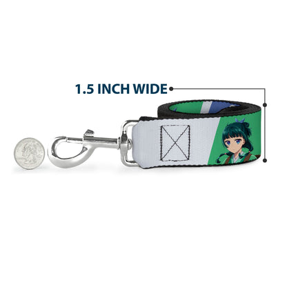Dog Leash - The Apothecary Diaries Jinshi and Maomao Pose Blocks White/Blue/Green
