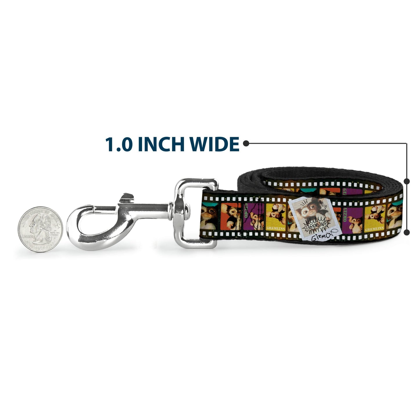 Dog Leash - Gremlins Gizmo Filmstrip Poses Multi Color