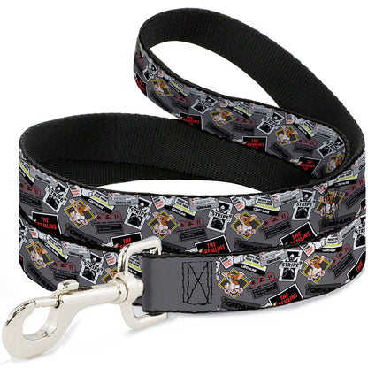 Dog Leash - Gremlins Gizmo Pose and Rules Collage Gray