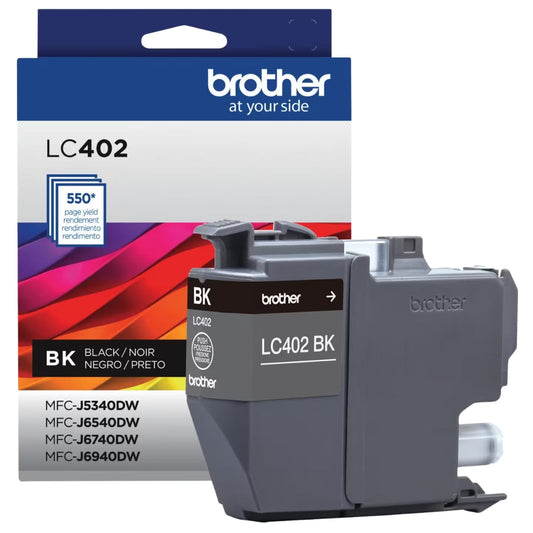 New, Pre-Owned - Brother LC402BK Standard Yield Black Ink Cartridge