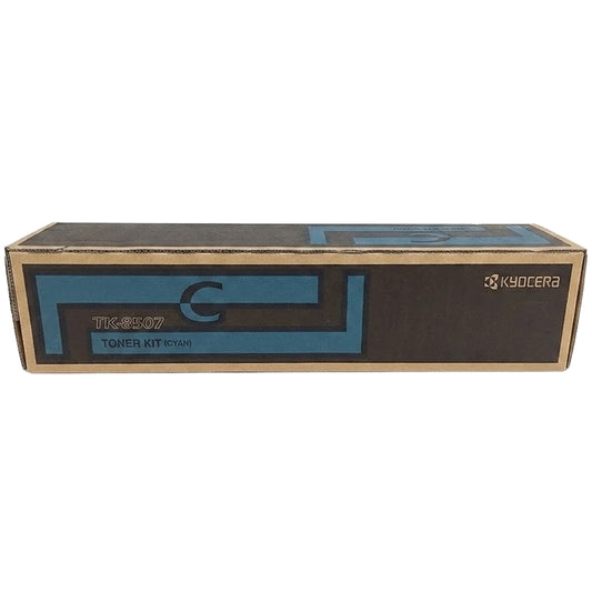 New, Pre-Owned - Kyocera TK-8507 Standard-Yield Cyan Toner Cartridge, TK-8507C