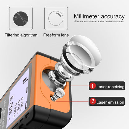Laser Distance Meter: Precision Electronic Roulette and Digital Rangefinder for Accurate Measurements - Metro Laser Range Finder Measuring Tape Device Tool
