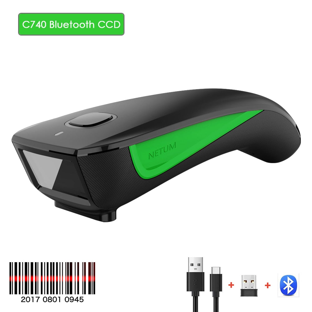 NETUM C750 Bluetooth Wireless 2D Barcode Scanner Pocket QR Bar code Reader PDF417 for Tobacco Garment mobile payment Industry